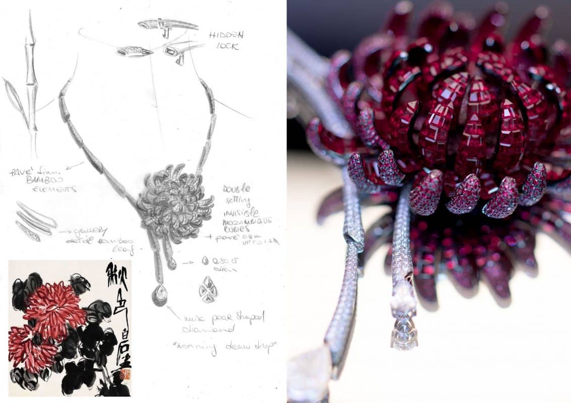 Stenzhorn Chrysanthemum Necklace design1